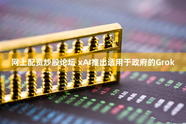 网上配资炒股论坛 xAI推出适用于政府的Grok