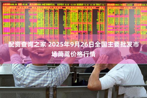 配资查询之家 2025年9月26日全国主要批发市场茼蒿价格行情